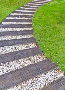 Walkway Made Of Stone & Decking